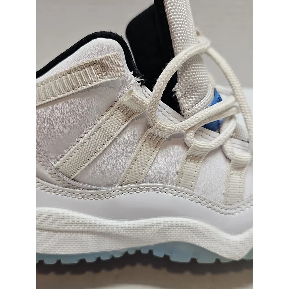 Jordan 11 Retro Legend Blue, White, Black, Toddler Size 12C Sneaker